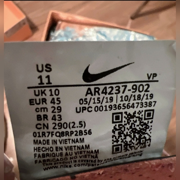 Nike Air Fear of God 1 The Question 2020 Sz 11 NWB - Picture 13 of 16